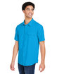 Core365 Men's Ultra UVP Marina Shirt ELECTRIC BLUE ModelQrt