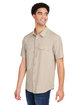 Core365 Men's Ultra UVP Marina Shirt STONE ModelQrt