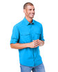 Core365 Men's Ultra UVP Long-Sleeve Marina Shirt ELECTRIC BLUE ModelQrt