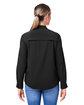 Core365 Ladies' Ultra UVP Long-Sleeve Marina Shirt BLACK ModelBack