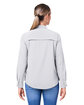 Core365 Ladies' Ultra UVP Long-Sleeve Marina Shirt PLATINUM ModelBack