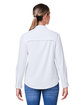 Core365 Ladies' Ultra UVP Long-Sleeve Marina Shirt WHITE ModelBack