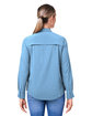 Core365 Ladies' Ultra UVP Long-Sleeve Marina Shirt COLUMBIA BLUE ModelBack