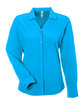 Core365 Ladies' Ultra UVP Long-Sleeve Marina Shirt ELECTRIC BLUE OFFront