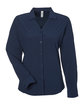 Core365 Ladies' Ultra UVP Long-Sleeve Marina Shirt CLASSIC NAVY OFFront