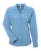 Core365 Ladies' Ultra UVP Long-Sleeve Marina Shirt COLUMBIA BLUE OFFront