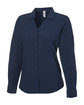 Core365 Ladies' Ultra UVP Long-Sleeve Marina Shirt CLASSIC NAVY OFQrt