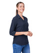 Core365 Ladies' Ultra UVP Long-Sleeve Marina Shirt CLASSIC NAVY ModelQrt