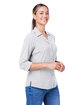 Core365 Ladies' Ultra UVP Long-Sleeve Marina Shirt PLATINUM ModelQrt