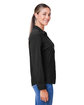 Core365 Ladies' Ultra UVP Long-Sleeve Marina Shirt BLACK ModelSide