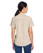 Core365 Ladies' Ultra UVP Marina Shirt STONE ModelBack