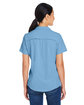 Core365 Ladies' Ultra UVP Marina Shirt COLUMBIA BLUE ModelBack