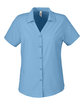 Core365 Ladies' Ultra UVP Marina Shirt COLUMBIA BLUE OFFront