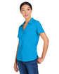 Core365 Ladies' Ultra UVP Marina Shirt ELECTRIC BLUE ModelQrt