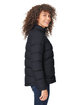 Core365 Ladies' Inspire Puffer Jacket BLACK ModelSide