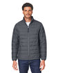 Core365 Men's Inspire 3-in-1 Jacket with Insulated Liner BLACK/CARBON OFFront