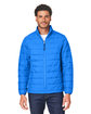 Core365 Men's Inspire 3-in-1 Jacket with Insulated Liner CLSC NVY/ TR RYL OFFront