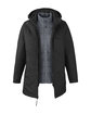 Core365 Ladies' Inspire 3-in-1 Jacket with Insulated Liner BLACK/CARBON OFBack