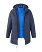 Core365 Ladies' Inspire 3-in-1 Jacket with Insulated Liner CLSC NVY/ TR RYL OFBack