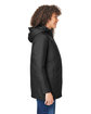 Core365 Ladies' Inspire 3-in-1 Jacket with Insulated Liner BLACK/CARBON ModelSide