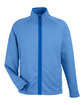 Core365 Men's Venture Heathered Stripe Full-Zip TRUE ROYAL/WHITE OFFront