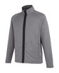 Core365 Men's Venture Heathered Stripe Full-Zip BLACK/WHITE OFQrt