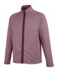 Core365 Men's Venture Heathered Stripe Full-Zip BURGUNDY/WHITE OFQrt