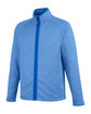 Core365 Men's Venture Heathered Stripe Full-Zip TRUE ROYAL/WHITE OFQrt