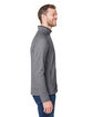 Core365 Men's Venture Heathered Stripe Full-Zip BLACK/WHITE ModelSide