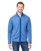 Core365 Men's Venture Heathered Stripe Full-Zip  