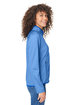 Core365 Ladies' Venture Heathered Stripe Full-Zip TRUE ROYAL/WHITE ModelSide