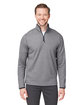 Core365 Men's Venture Heathered Stripe Quarter-Zip  