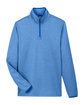 Core365 Men's Venture Heathered Stripe Quarter-Zip TRUE ROYAL/WHITE FlatFront