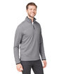 Core365 Men's Venture Heathered Stripe Quarter-Zip BLACK/WHITE ModelQrt