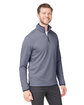 Core365 Men's Venture Heathered Stripe Quarter-Zip CLSC NAVY/ WHITE ModelQrt