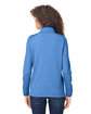 Core365 Ladies' Venture Heathered Stripe Quarter-Zip TRUE ROYAL/WHITE ModelBack