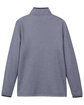 Core365 Ladies' Venture Heathered Stripe Quarter-Zip CLSC NAVY/ WHITE FlatBack