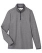 Core365 Ladies' Venture Heathered Stripe Quarter-Zip BLACK/WHITE FlatFront