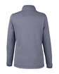 Core365 Ladies' Venture Heathered Stripe Quarter-Zip CLSC NAVY/ WHITE OFBack