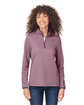 Core365 Ladies' Venture Heathered Stripe Quarter-Zip  