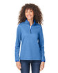 Core365 Ladies' Venture Heathered Stripe Quarter-Zip  