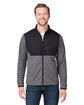 Core365 Men's Venture Heathered Stripe Hybrid Jacket  