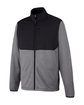 Core365 Men's Venture Heathered Stripe Hybrid Jacket BLACK/WHITE OFQrt