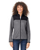 Core365 Ladies' Venture Heathered Stripe Hybrid Jacket  