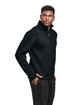 Champion Unisex Gameday Quarter-Zip Sweatshirt BLACK ModelSide