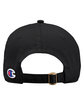 Champion Twill Dad Cap BLACK ModelBack