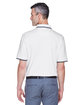 Devon & Jones Men's Tipped Perfect Pima Interlock Polo WHITE/ NAVY ModelBack