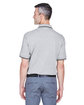 Devon & Jones Men's Tipped Perfect Pima Interlock Polo GRY HEATHER/ NVY ModelBack