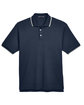 Devon & Jones Men's Tipped Perfect Pima Interlock Polo  FlatFront