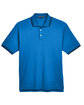 Devon & Jones Men's Tipped Perfect Pima Interlock Polo FRENCH BLUE/ NVY FlatFront